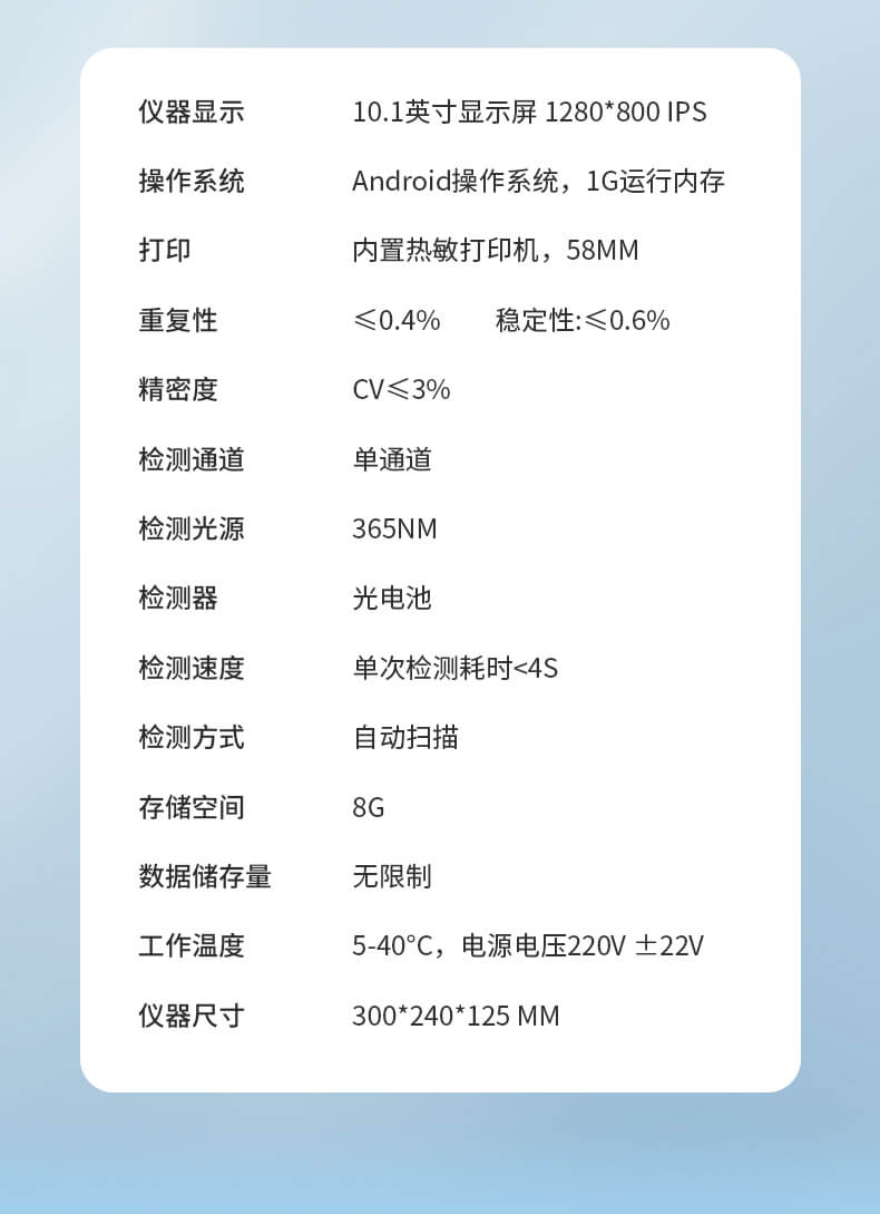 抗生素定量检测仪