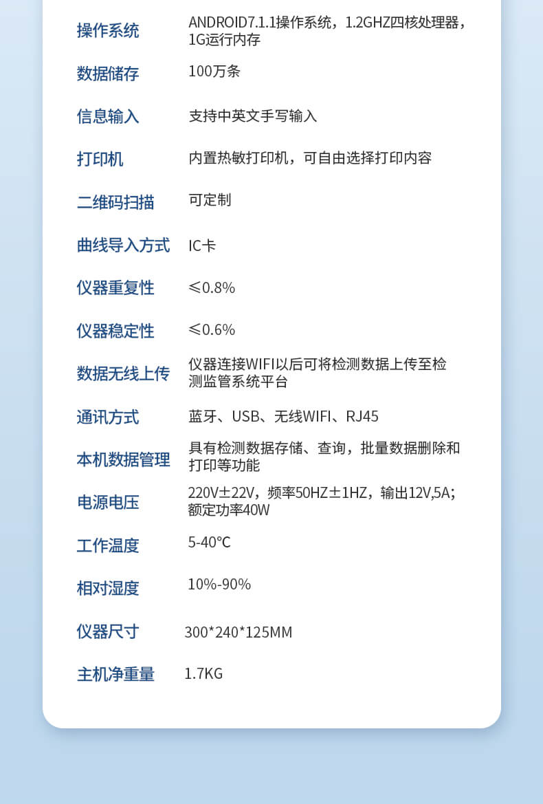 荧光定量农药残留检测仪